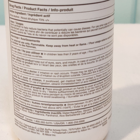 AMWAY G&H Protect Hand Sanitizer 400 ML/13.5 fl. oz SHIP FAST Kills 99.9% Germs - Picture 3 of 6